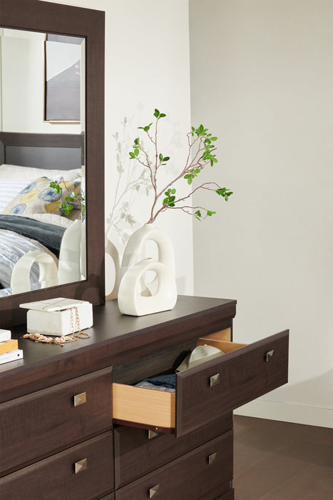 Yorkdale Bedroom 6-Drawer Dresser, 61.4\"W x 32.3\"H, Made in Canada - Brown
