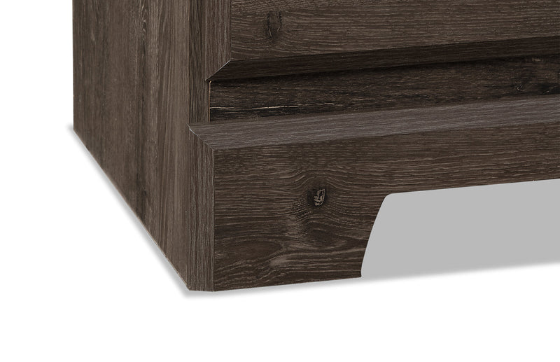 Yorkdale 5pc Bedroom Set with 12-Drawer Storage Bed, Dresser & Mirror, Grey - Full Size