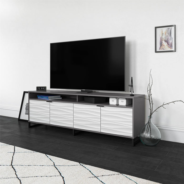 Ameriwood Home Monterey Media Console for TVs up to 85\" - Graphite