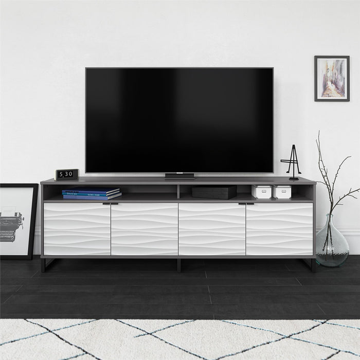 Ameriwood Home Monterey Media Console for TVs up to 85\" - Graphite