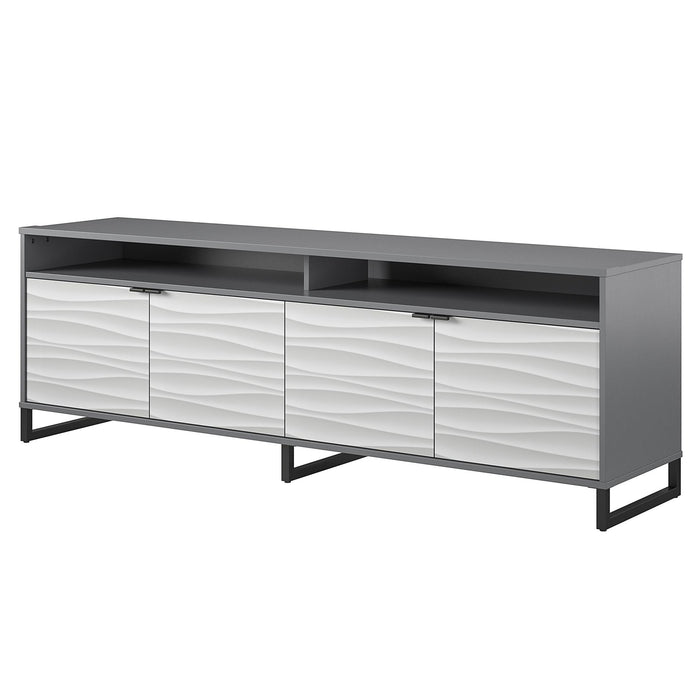 Ameriwood Home Monterey Media Console for TVs up to 85\" - Graphite