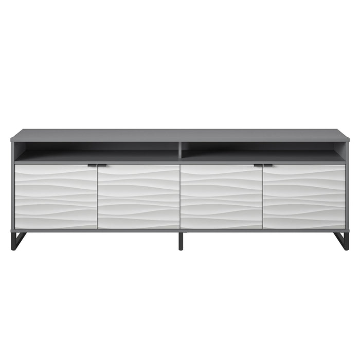 Ameriwood Home Monterey Media Console for TVs up to 85\" - Graphite