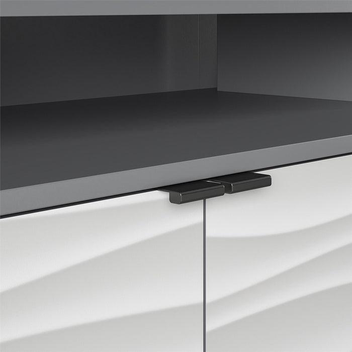 Ameriwood Home Monterey Media Console for TVs up to 85\" - Graphite