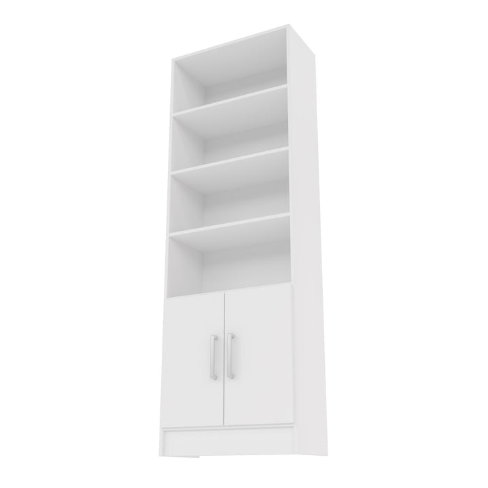 Manhattan Comfort Practical Catarina Cabinet with 5-Shelves - White
