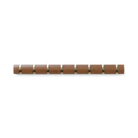 Umbra Flip Wall-Mounted Hooks - Light Walnut and Gold