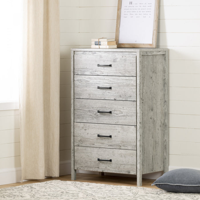 Gravity 5-drawer Chest - Seaside Pine 