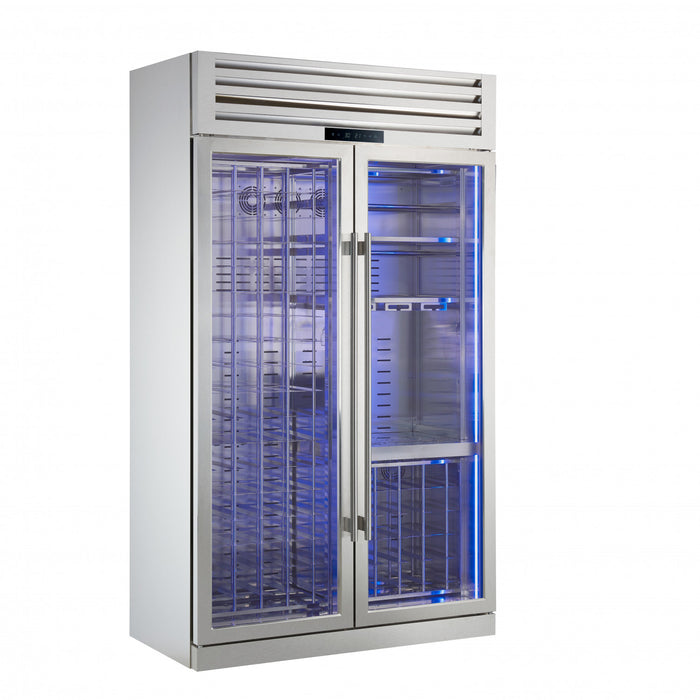 FORNO Abruzzo 48\" Wine Cooler, Dual Zone, 30 cu.ft., 130 bottles Stainless steel- FWCDR6680-48S