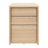Multi-Purpose Storage Office Storage And Filling Cabinet, Natural Blonde Oak Coat Rack | Filiere Chrono, 3 tiroirs, chene blond naturel