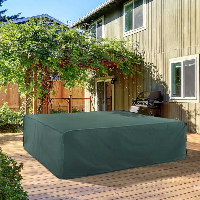 Outsunny Large Garden Furniture Set Cover, Patio Cover, Green