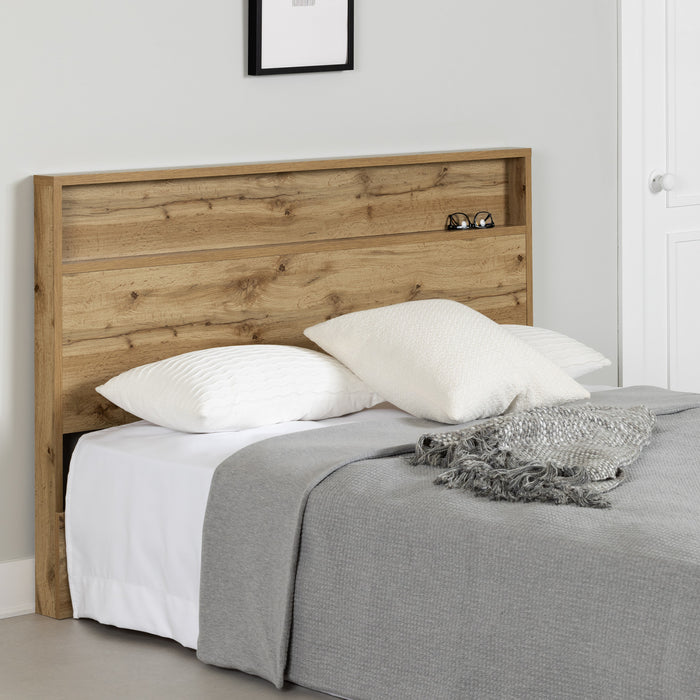 Musano Headboard with Shelf - Nordik Oak