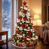 HOMCOM 6ft Prelit Chri stmas Tree Spruce with 8 Modes, 800 Tips, 200 LEDs