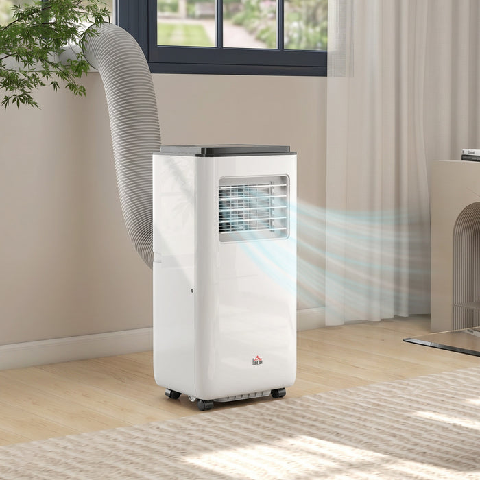 HOMCOM 8,000 BTU Portable Air Conditioner for 345 sqft room, Timer, White