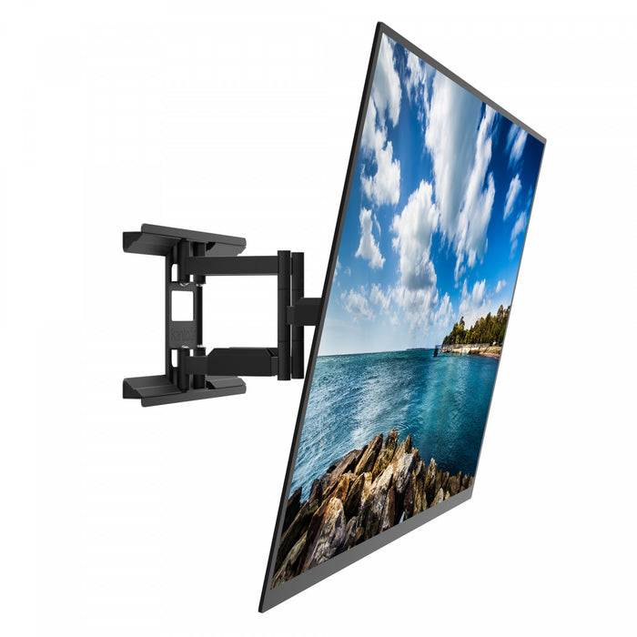 Kanto LX600SW Full-Motion Metal Stud TV Mount with SNAPTOGGLE® Heavy-Duty Toggle Bolts for 34\" - 65\" TVs, Black