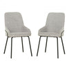 Thora Taupe Upholstered Accent Dining Chair (Set of 2)