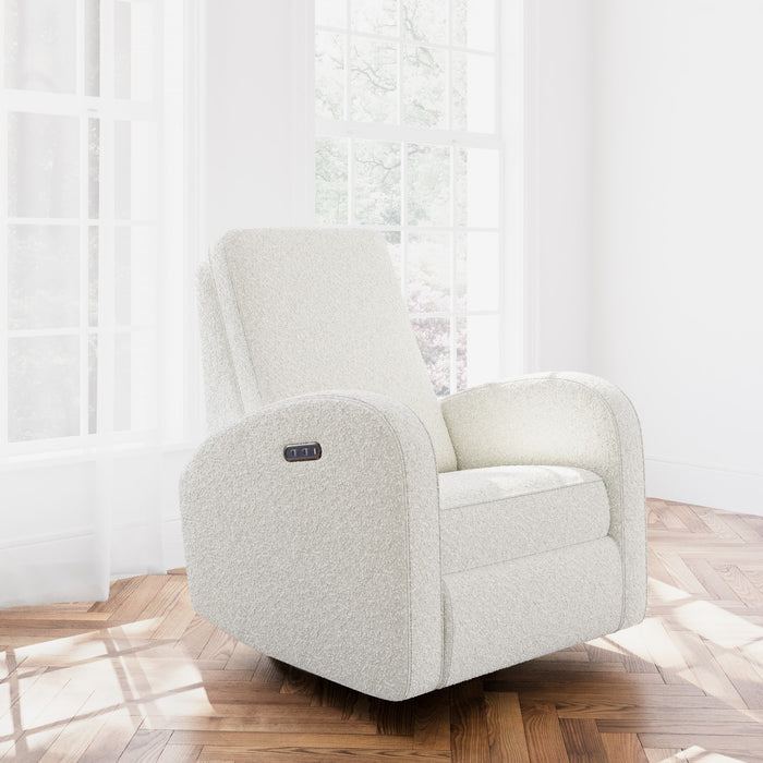 Storkcraft Santa Monica Power Recliner - Ivory Boucle
