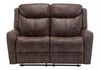 Large 2-Seater Power Reclining Love Seat, 60" Wide, Usb Port Included, Brown Leather-Look Recliner | Grand Causeuse 2 Places Inclinable Electrique, 60"L, Port Usb Inclus, Aspect Cuir Brun