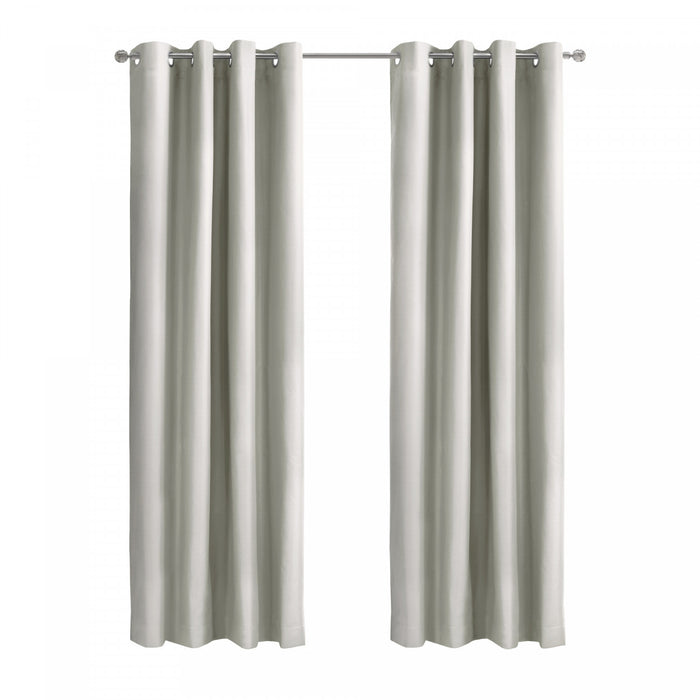 Thermaplus Alpine White Blackout Grommet Curtain Panel - 52 x 63