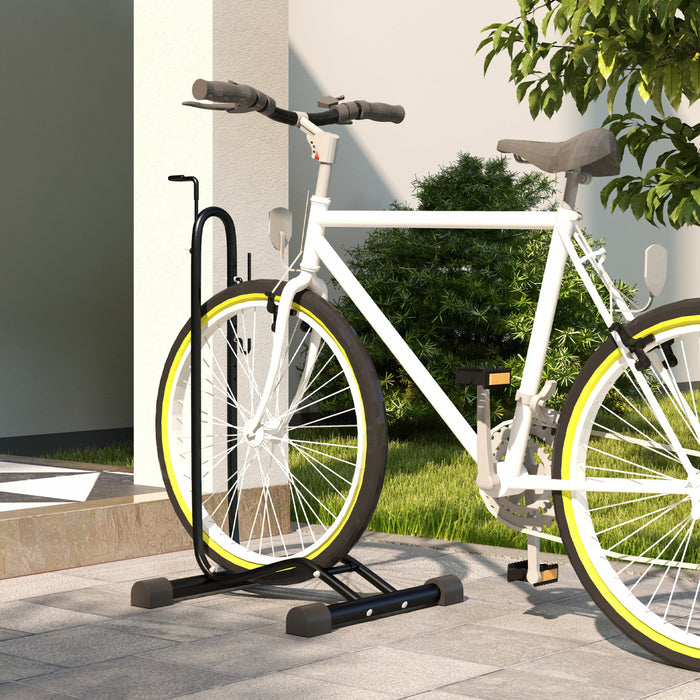 Soozier Vertical & Horizontal Bike Rack Fits 6\"-28\" And 700c Bikes