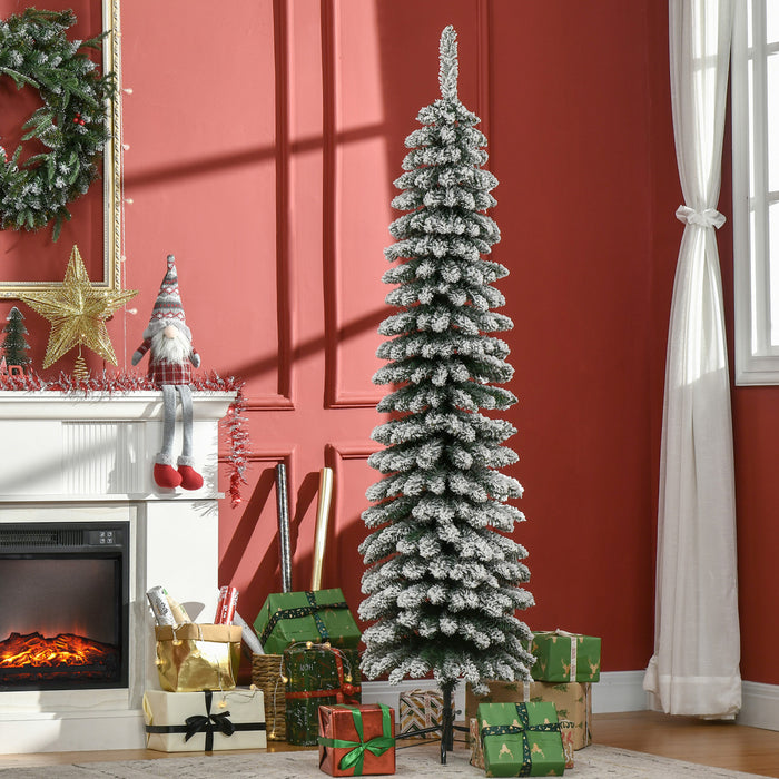 Homcom 6' Artificial Christmas Tree With Realistic Branches Green