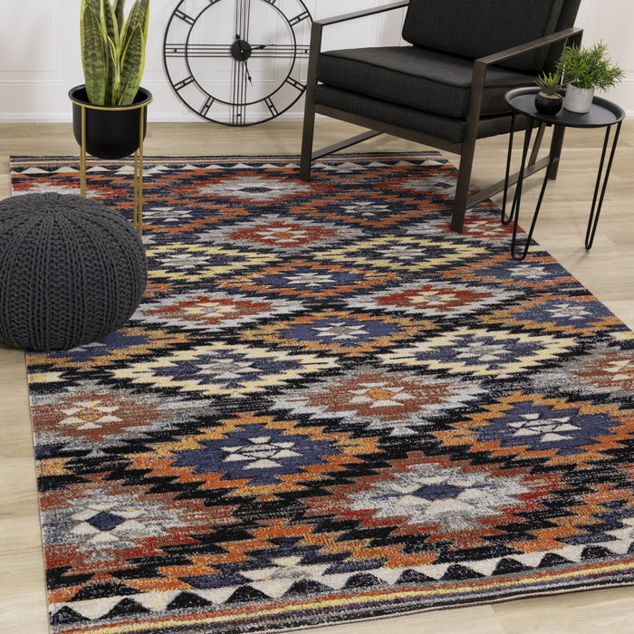 Spring Bright Southwest Outdoor Area Rug - 7'10\" x 10'6\"