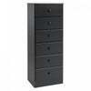 Astrid 6-Drawer Tall Chest - Black