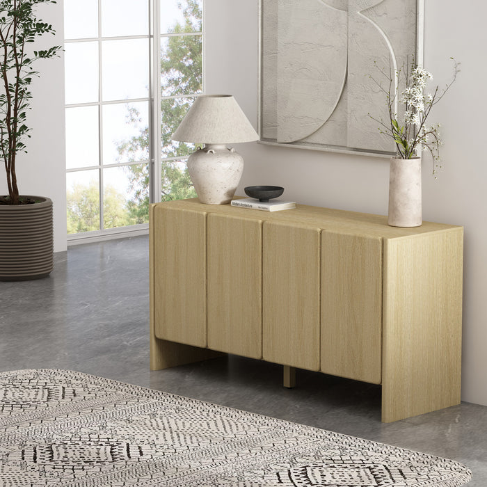 Linda Modern 60\" Sideboard in Natural Oak Buffet