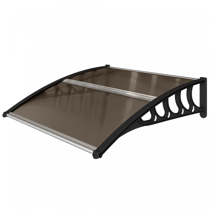 Outsunny Window Awning Door Canopy 40\" x 40\" Front Door Outdoor Patio Cover