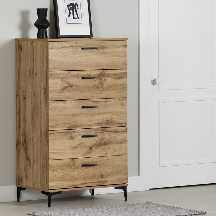 Musano 5-Drawer Chest - Nordik Oak
