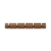 Umbra 5 Flip Wall-Mounted Hooks - Light Walnut and Gold