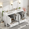 Solstice 60 Inch Single Sink Bathroom Vanity with Soft-Close Doors and Drawer, White | Solstice Meuble-Lavabo Simple 60 po avec Portes et Tiroir a Fermeture Amortie, Blanc