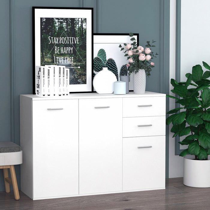Free Standing Storage Cabinet Console Side Buffet Table Living Room