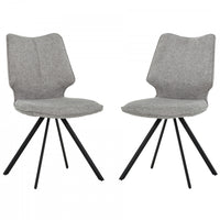 Bram Upholstered Modern Armless Dining Chair (Set of 2)