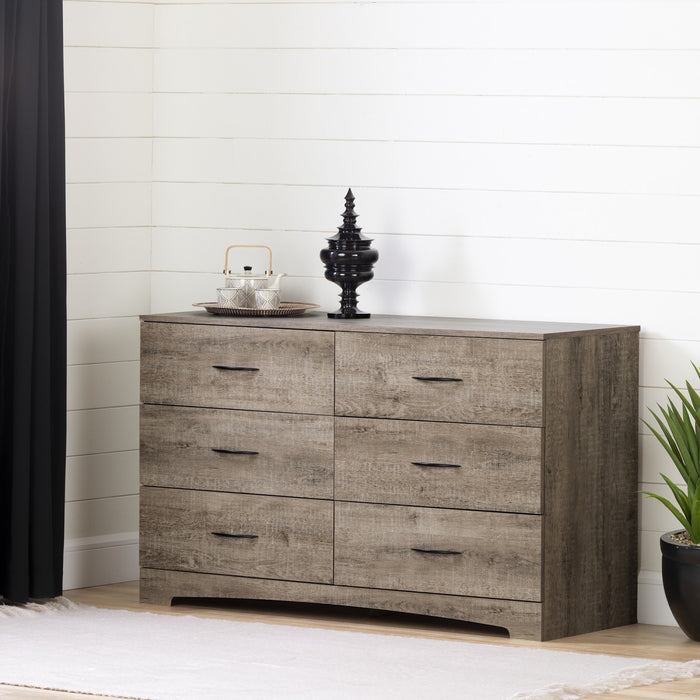 Step One 6-drawer Dresser - Weathered Oak 