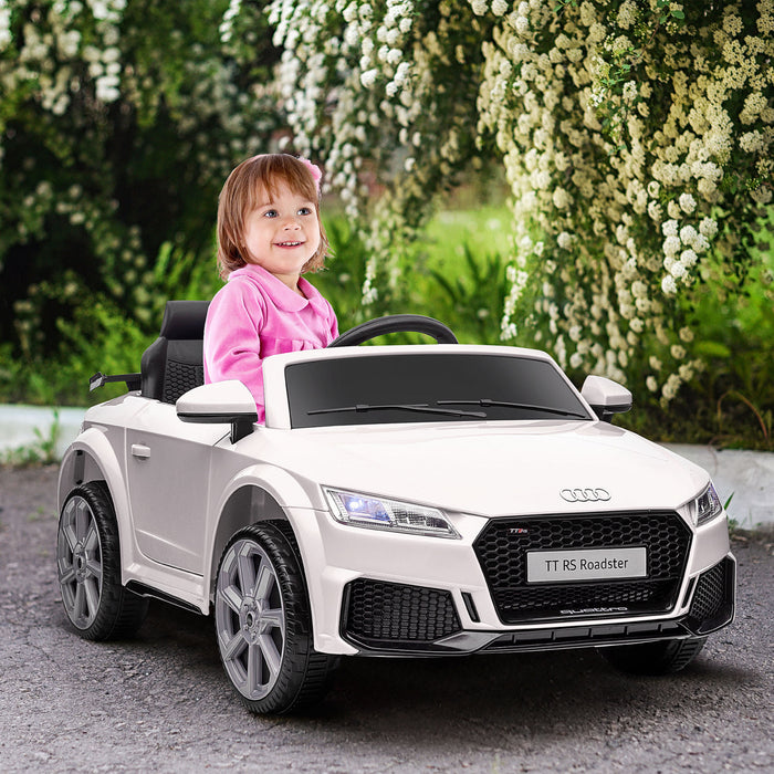 Aosom Officially Licensed Kids Powered Ride-On Car 6v Battery Powered Vehicle Perfect Gift For Kids With Remote Control, Suspension Wheel, Adjustable Speed, White
