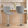 HOMCOM Swivel Adjustable Counter Height Bar Stools Set of 2 with Footrest