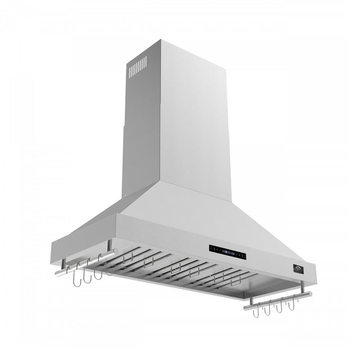 Forno Venezia 48 Inch Wall-Mounted Range Hood, Stainless Steel-FRHWM5503-48
