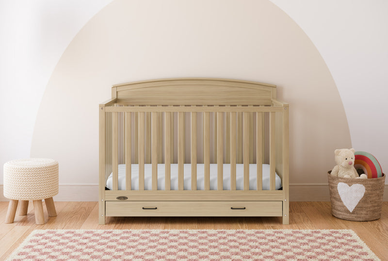 Graco Benton 5-in-1 Convertible Crib with Drawer - Driftwood