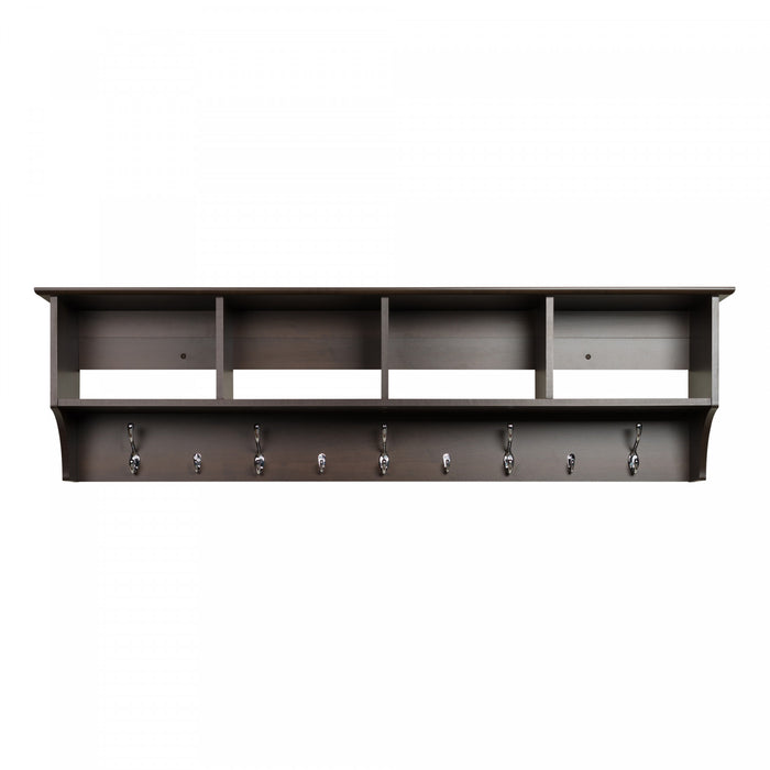 Hanging Entryway Shelf - Espresso