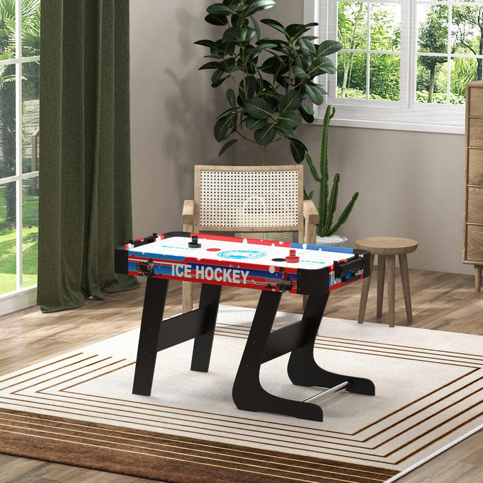 Soozier 40\" Air Hockey Table With 2 Pucks, 2 Pushers, Folding Arcade Table