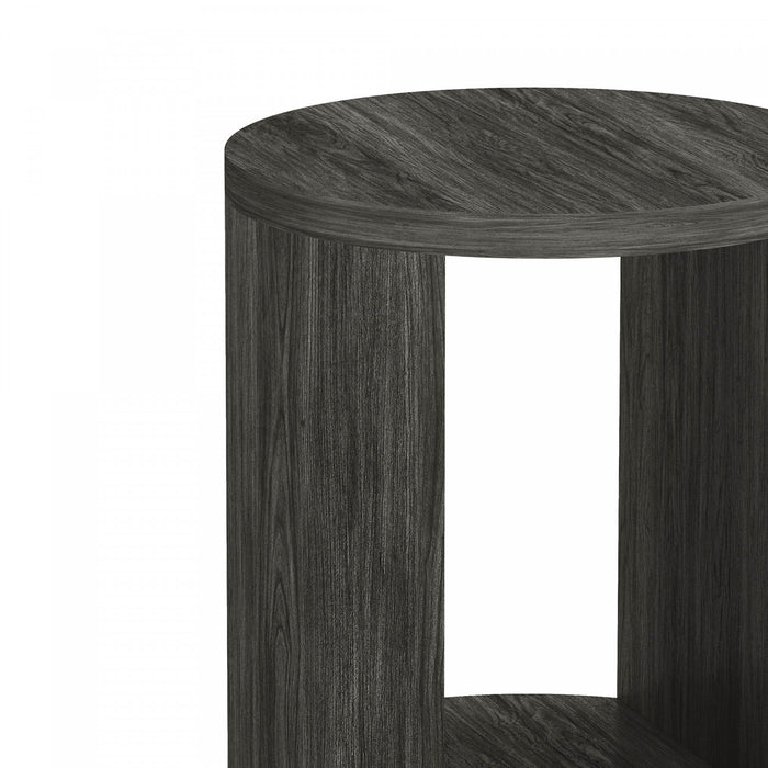 Alure Contemporary 20\" End Table in Charcoal