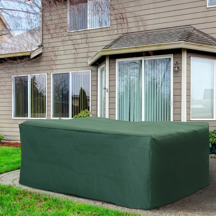 Outsunny Waterproof Garden Patio Cover Dark Green