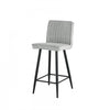 Marielle Grey Upholstered Bar Stool (Set of 2) | Tabouret de bar Marielle rembourre gris (ens. de 2)