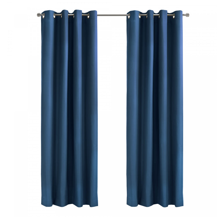 Thermaplus Alpine Navy Blackout Grommet Curtain Panel - 52 x 95