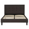 Linden Upholstered Platform Bed with Tufted Headboard - Queen | Lit plateforme Linden rembourre avec tete de lit capitonnee - Grand