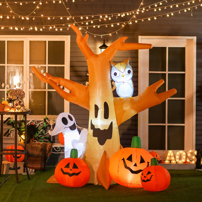 Homcom 8ft Haunted Tree Inflatable Halloween Decoration