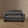 Cleo Contemporary Upholstered Loveseat in Pewter | Canape Loveseat Contemporain Cleo Rembourre en Etain