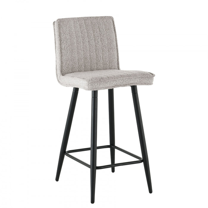 Marielle Taupe Upholstered Bar Stool (Set of 2)
