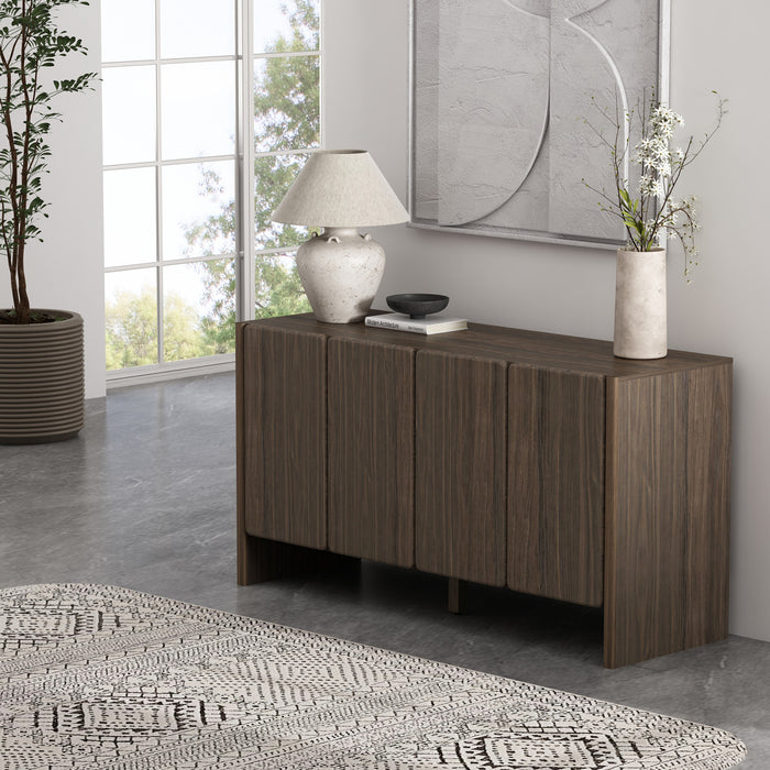 Linda Modern 60\" Sideboard in Walnut Brown Buffet