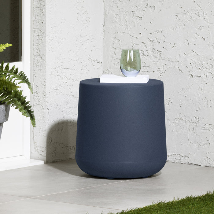 Dalya Round Outdoor Side Table - Blue