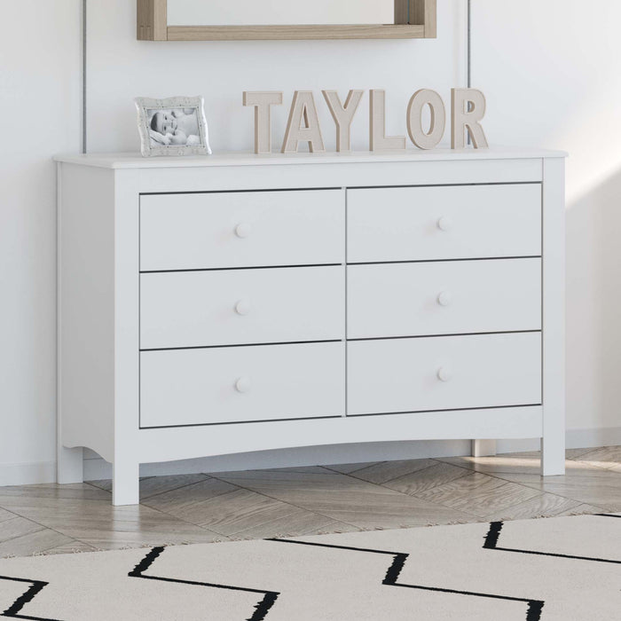 Graco Noah 6 Drawer Dresser - White